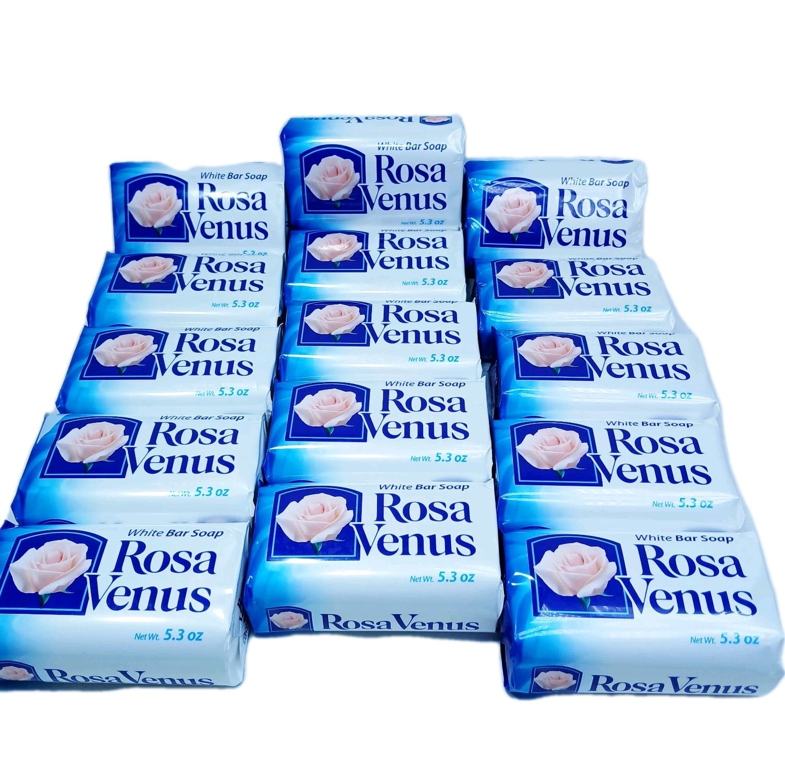 15 Rosa Venus White Bar Soap 5.3 oz – Classic Gentle Scented Bars Free Shipping