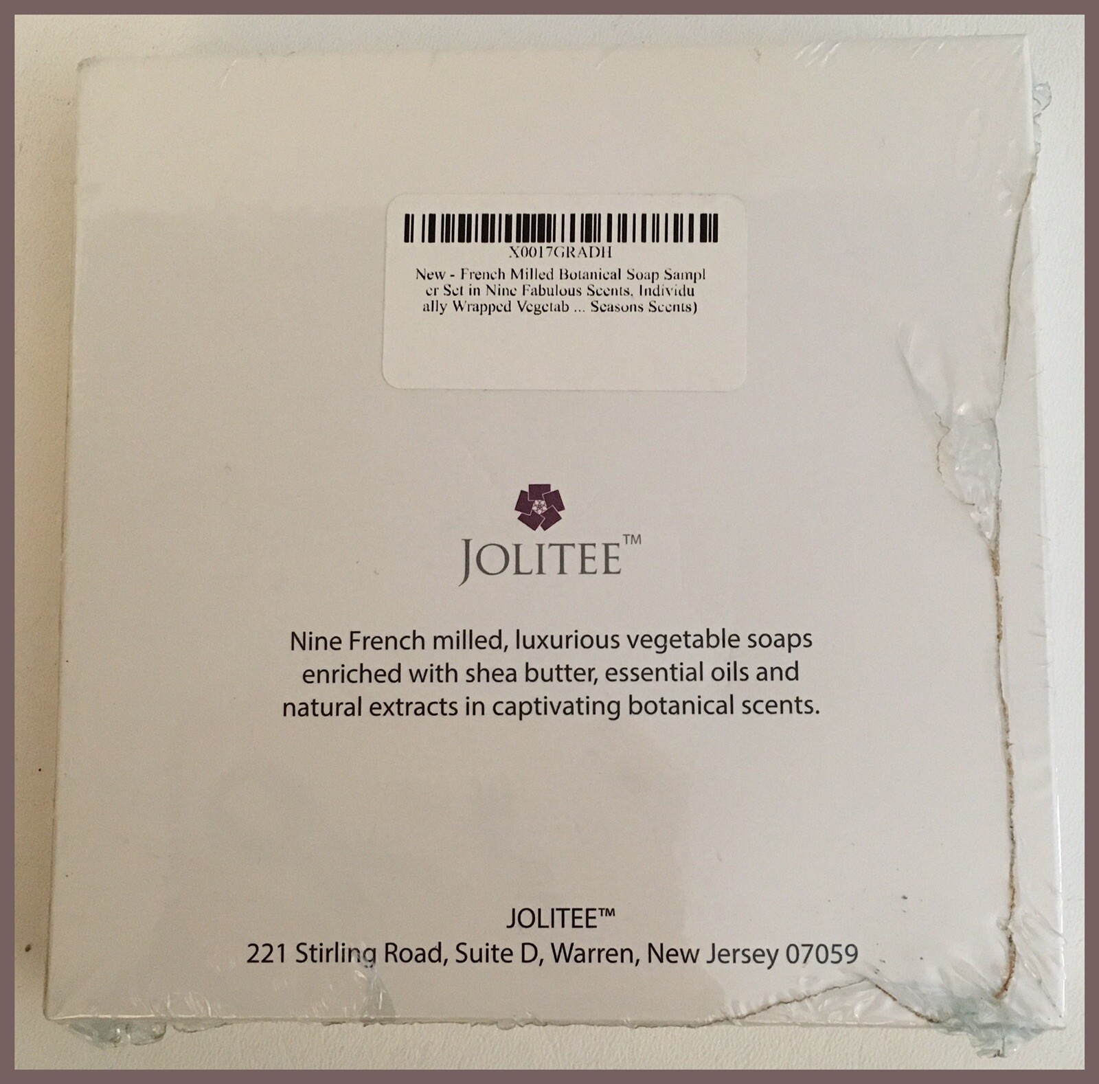 Jolitee French Milled Botanical Vegetable Soaps W/Shea Butter & Oils – NEW