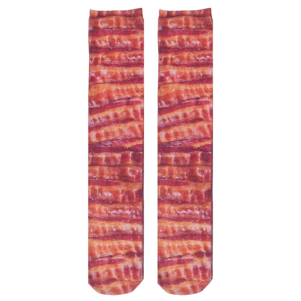 Living Royal Bacon Knee High Socks 1 Pair Brand New