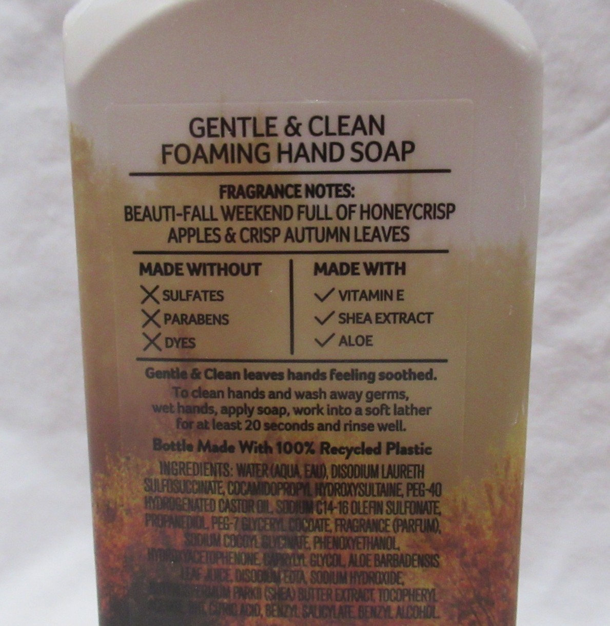 Bath & Body Works Gentle & Clean Foaming Hand Soap Set Lot 2 HONEYCRISP HAYRIDE