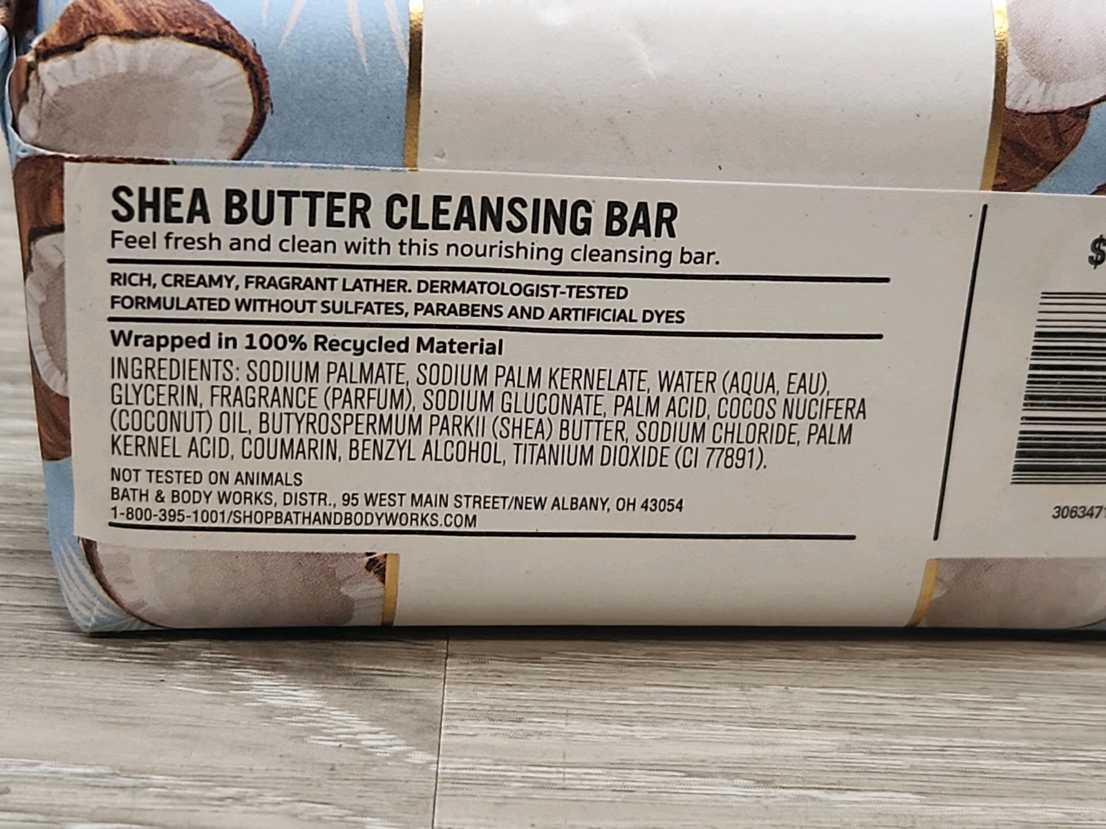 Vanilla Coconut Cleansing Bar 5 oz – Bath & Body Works ( 1 Bar As Shown)
