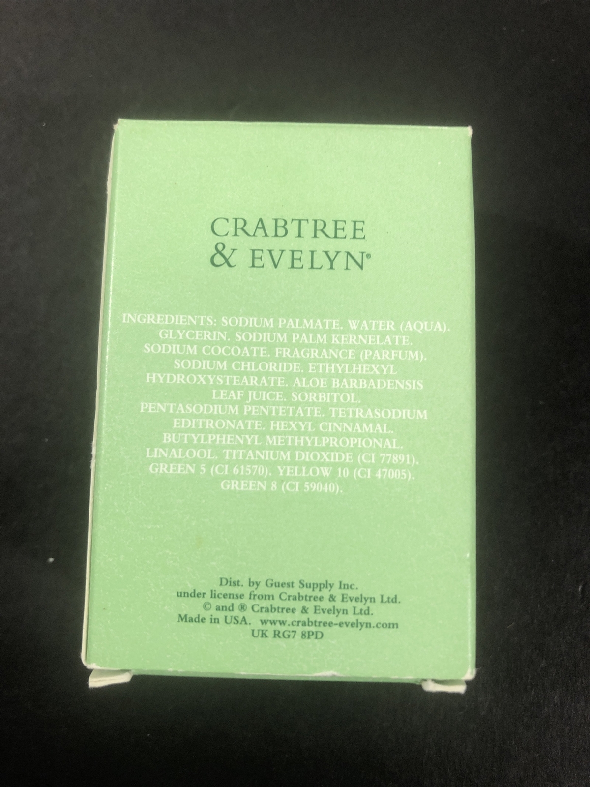 Crabtree & Evelyn Refreshing Aloe Vera Triple Milled Soap 40g 1.4 oz Travel Size