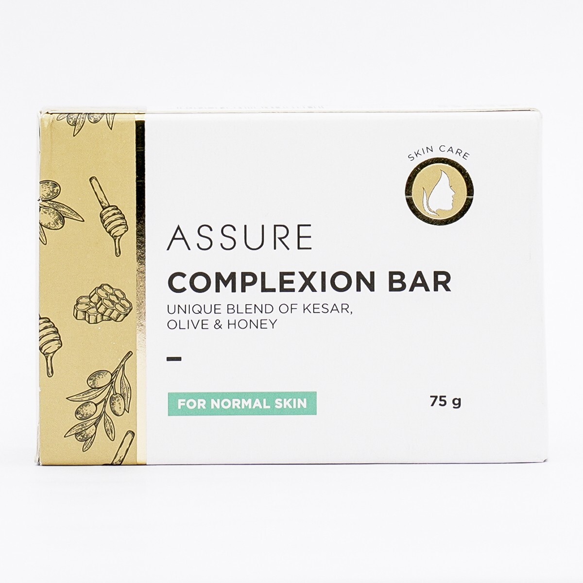 ASSURE COMPLEXION BAR UNIQUE BLEND OF KESAR, OLIVE & HONEY (4x 75 g)