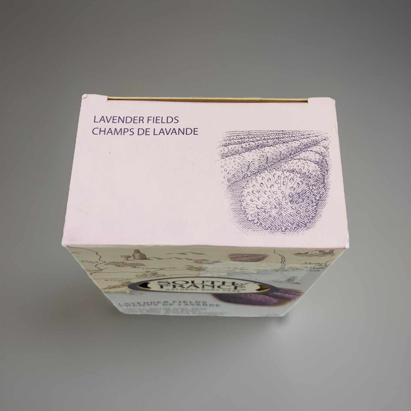 Lot Of 6 French Milled Oval Soap Lavender Fields 6 oz By South Of France Soaps