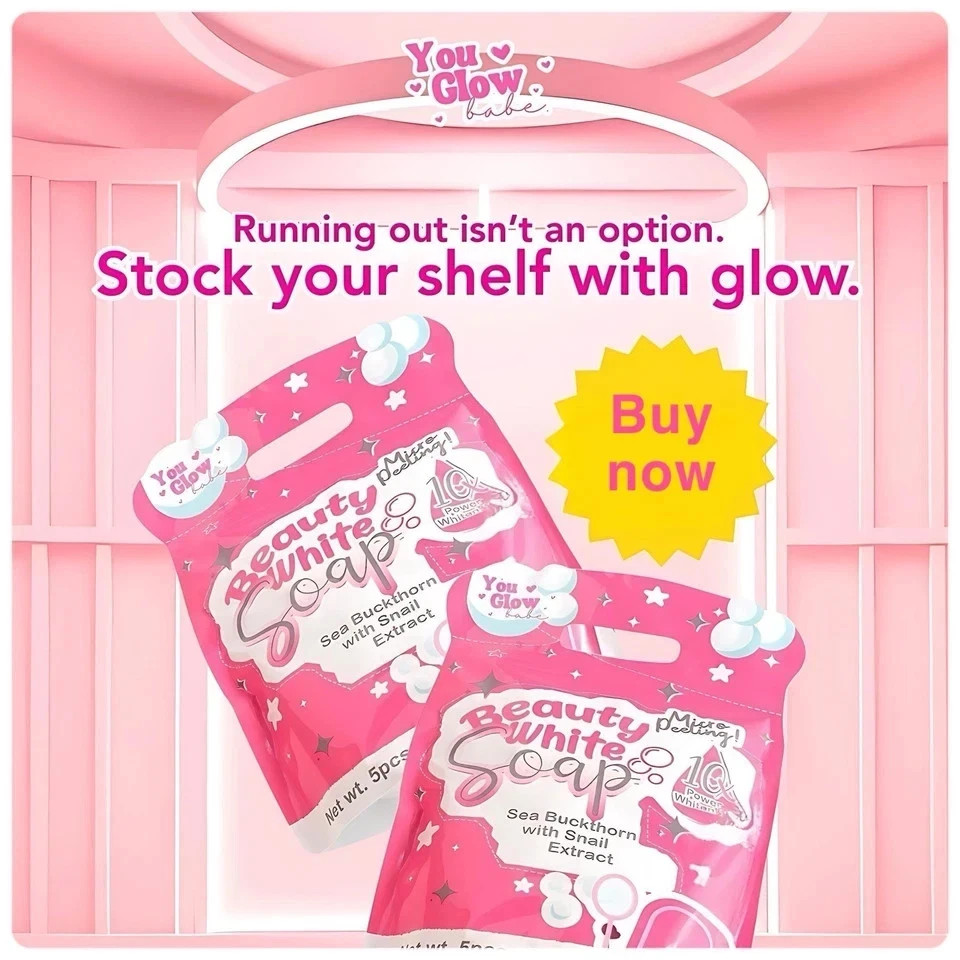 Beauty White Soap by You Glow Babe 5 Bars x 70g