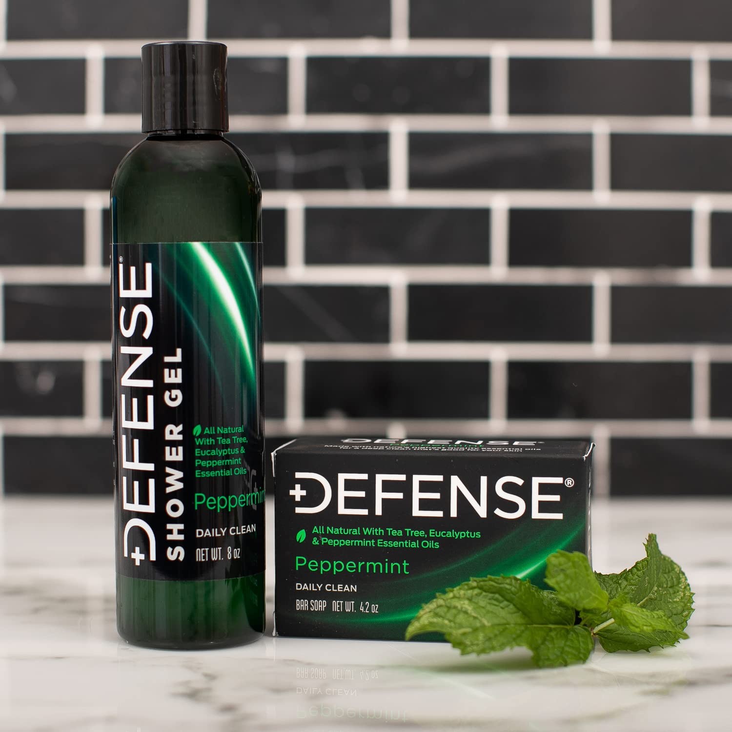 Defense Soap 2pk All Natural Peppermint Bar for 4.2 Ounce (Pack of 2)