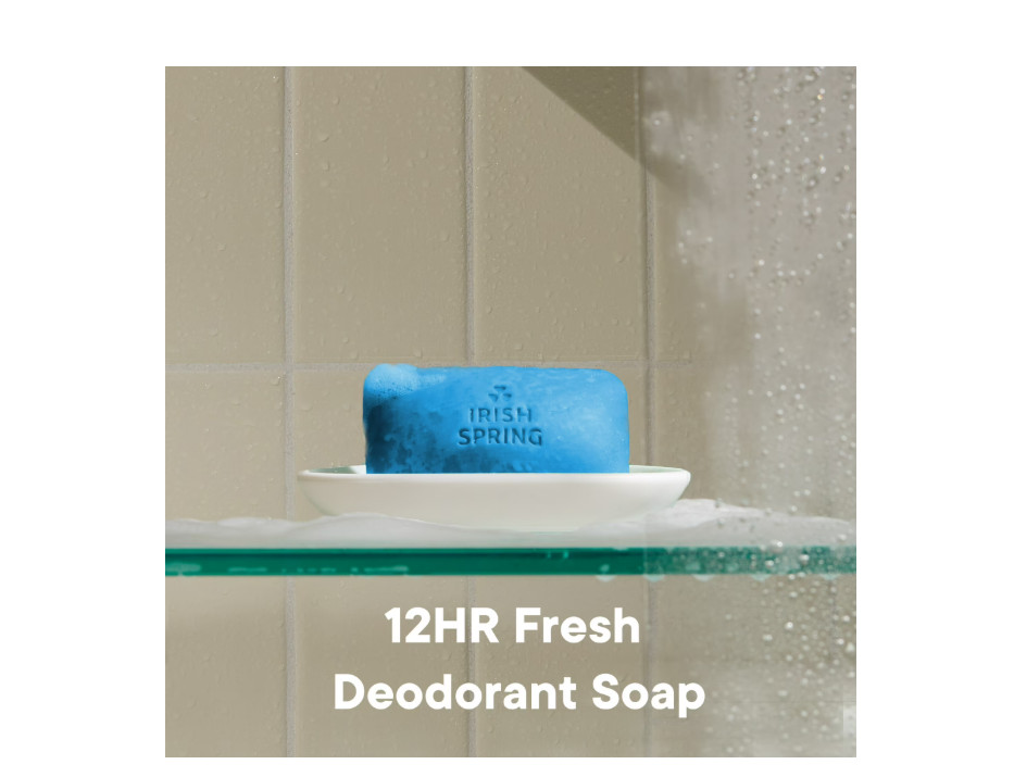 2 PACK Irish Spring Icy Blast Bar Soap for Men, Mens Bar Soap, 12 Pack
