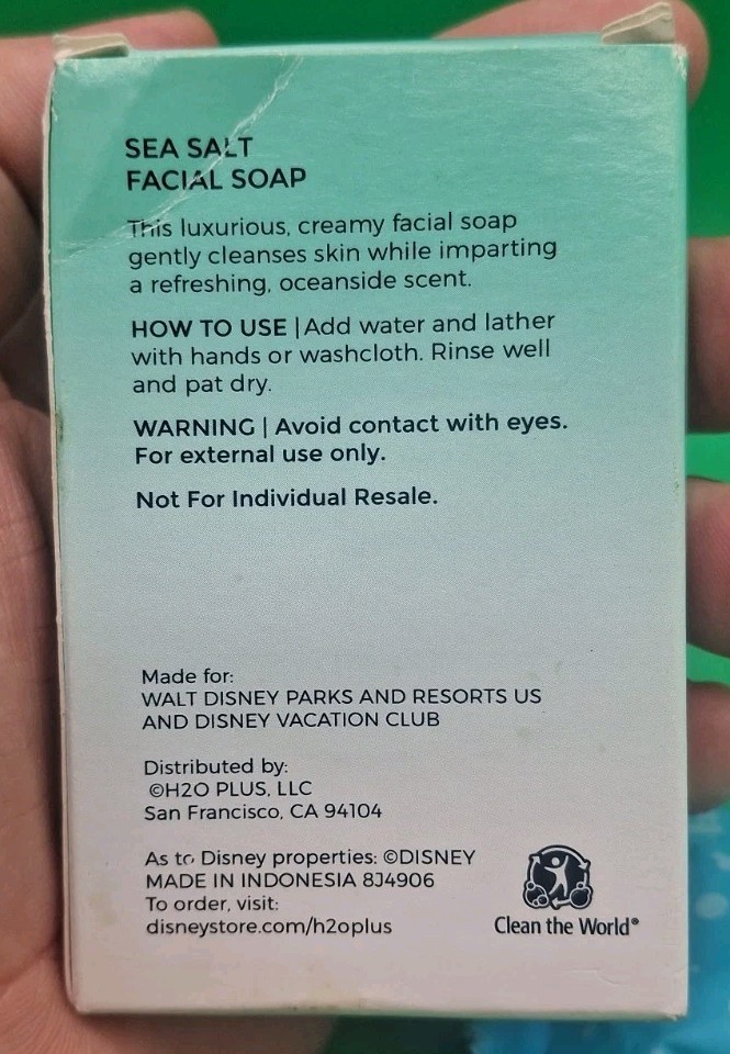 Lot of 4 Disney Resorts H2O+ Beauty Sea Salt/Blushing Orange Bar Soap Travelsize