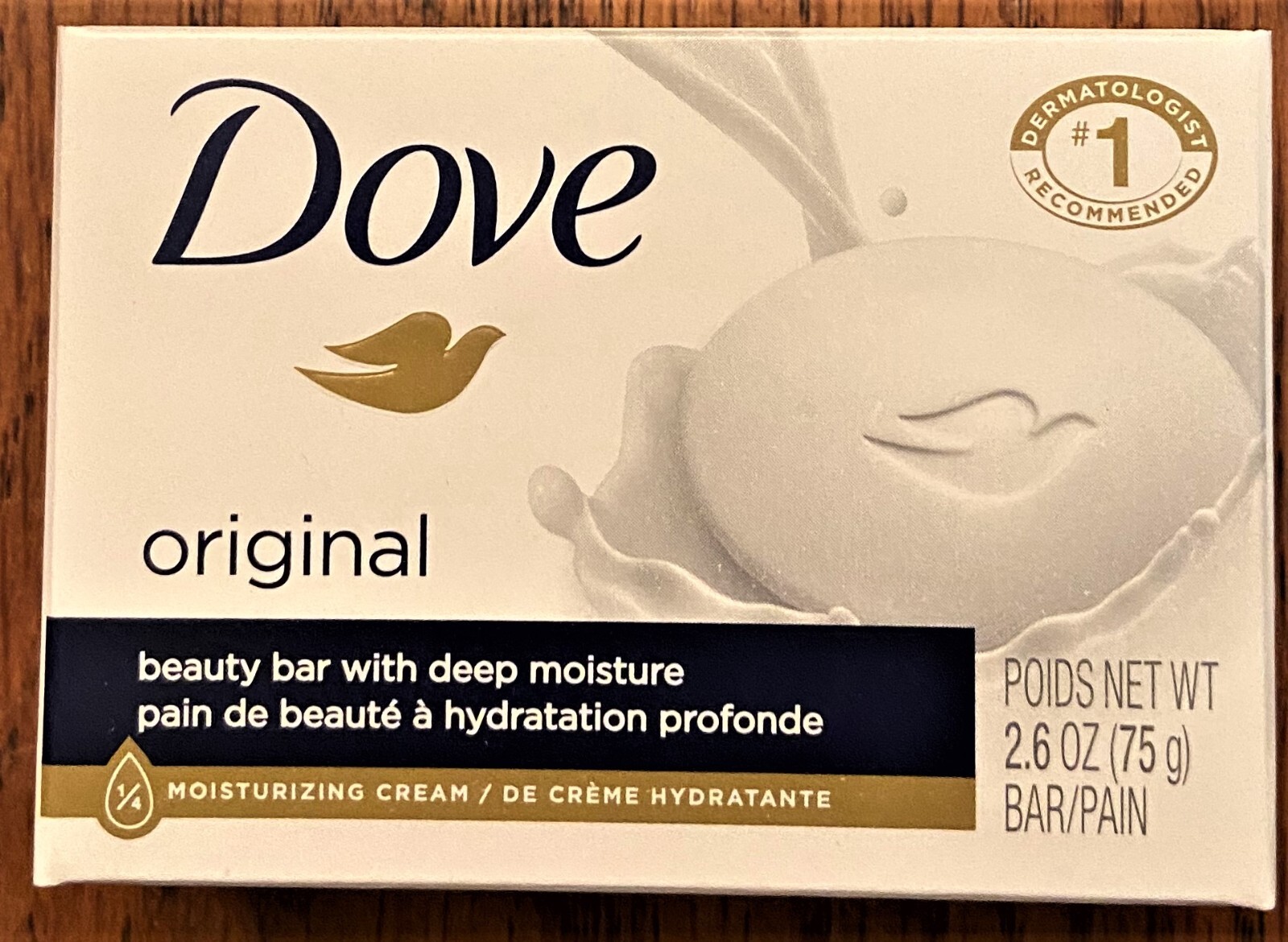 Dove Original Beauty Bar with Deep Moisture – 2.6oz Bar