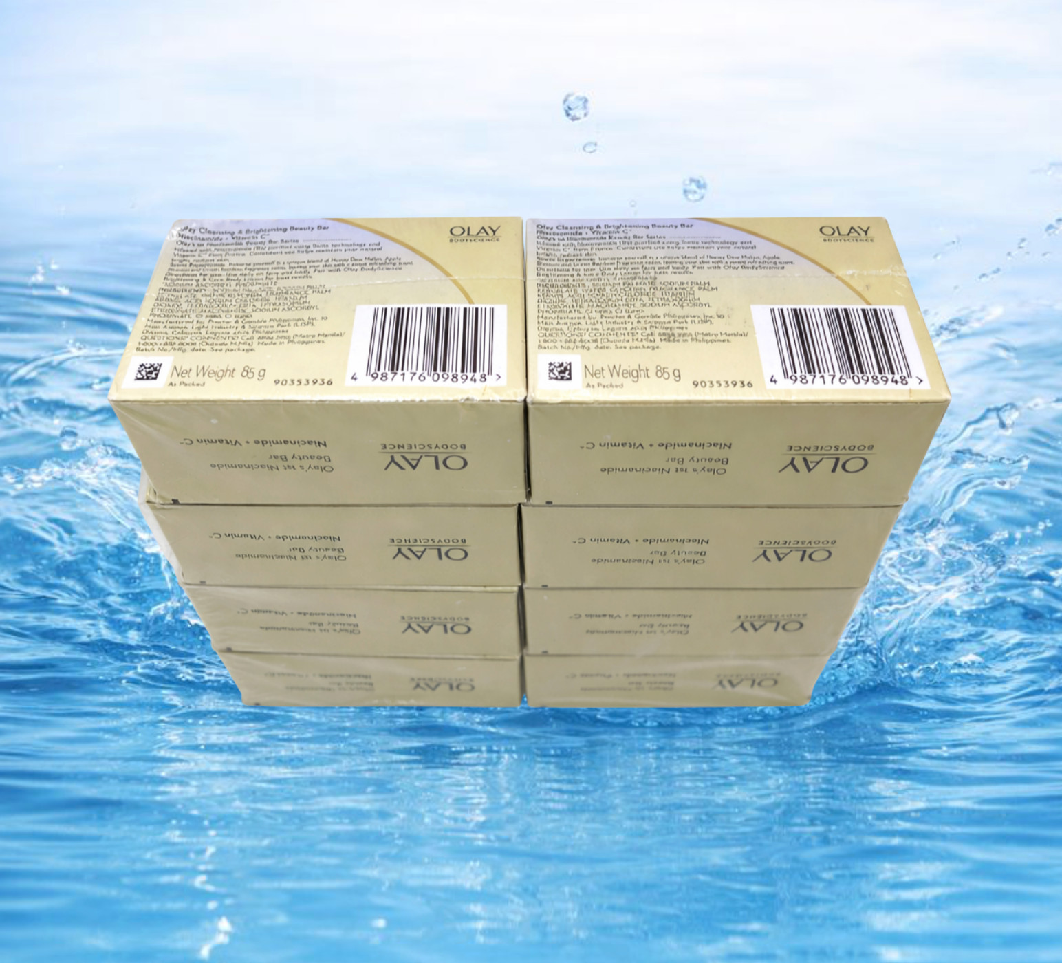 Olay Body Science Soap B3 and Vitamin C Niacinamide Beauty Bar 8 soap bars
