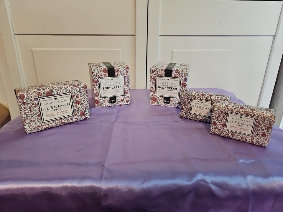 Beekman 1802 Bundle Of 5 Goat Milk Soap Honeyed Grapefruit Soaps & Body Cream