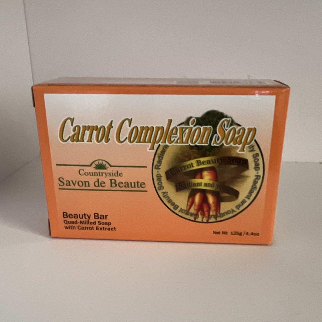 Countryside Savon de Beaute Carrot Extract Quad-Milled Beauty Bar Soap 4.4 oz