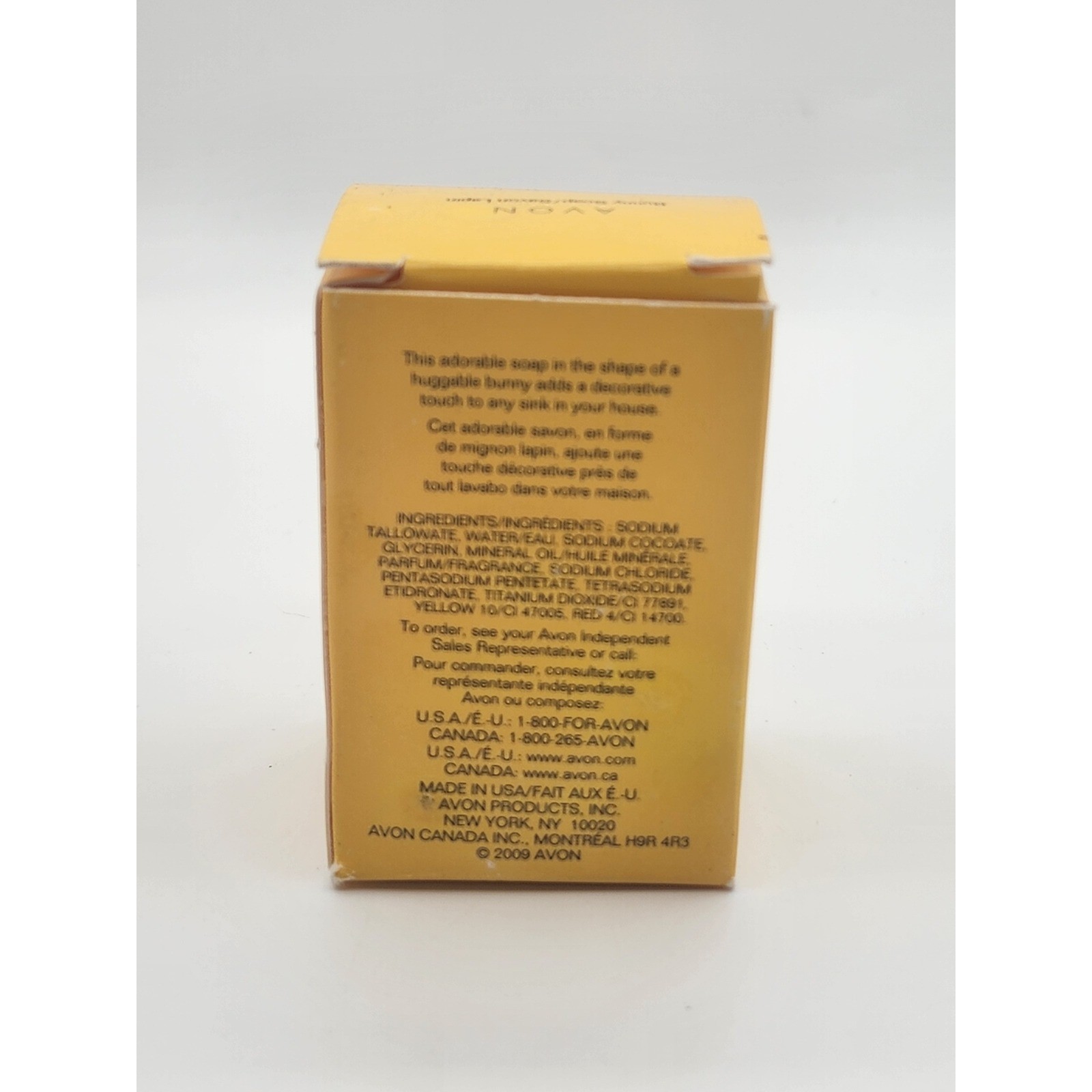 Avon Bunny Soap Cream Rabbit Figural Bar 2.6 oz New in Box