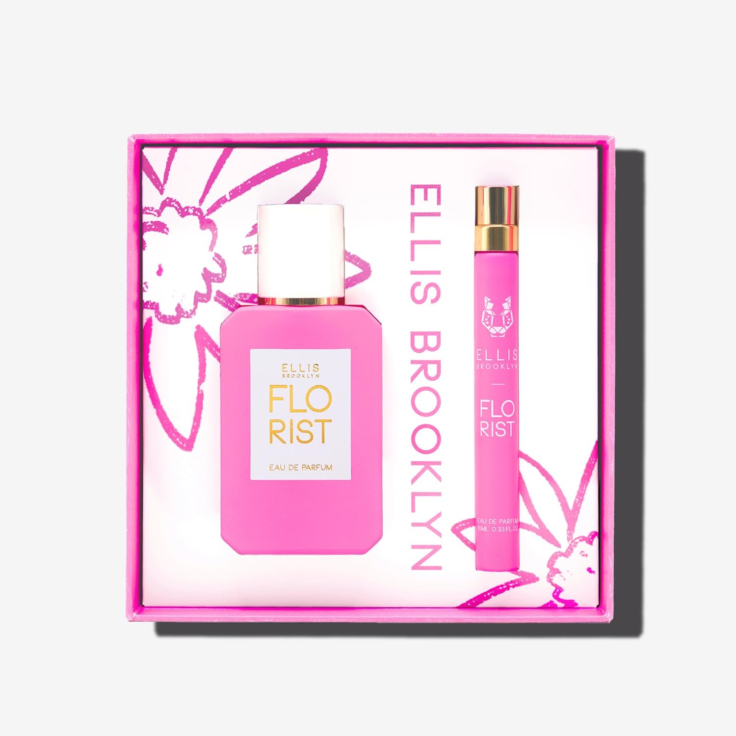 Ellis Brooklyn FLORIST EDP Gift Set – 50ml Perfume & 10ml Travel Spray for Women