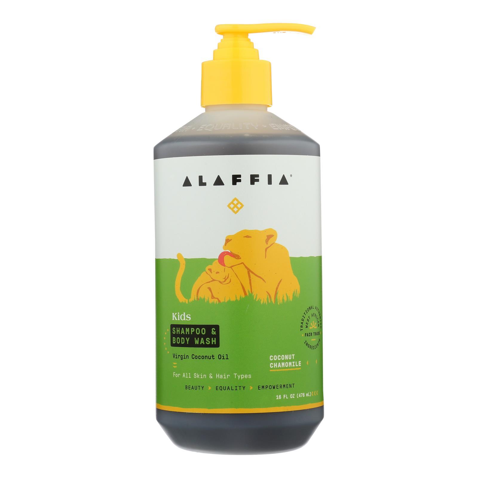 Alaffia Shampoo Wash Coconut Chamomile 16 fl oz (Pack of 3)