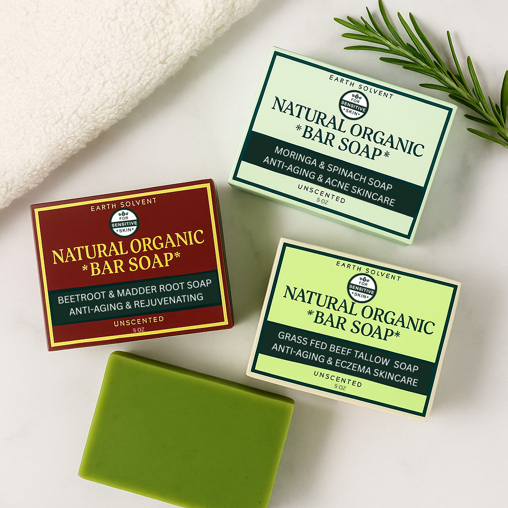 All Natural Kaolin Clay Soap Rose Kaolin Clay & White Kaolin Clay 5oz UNSCENTED