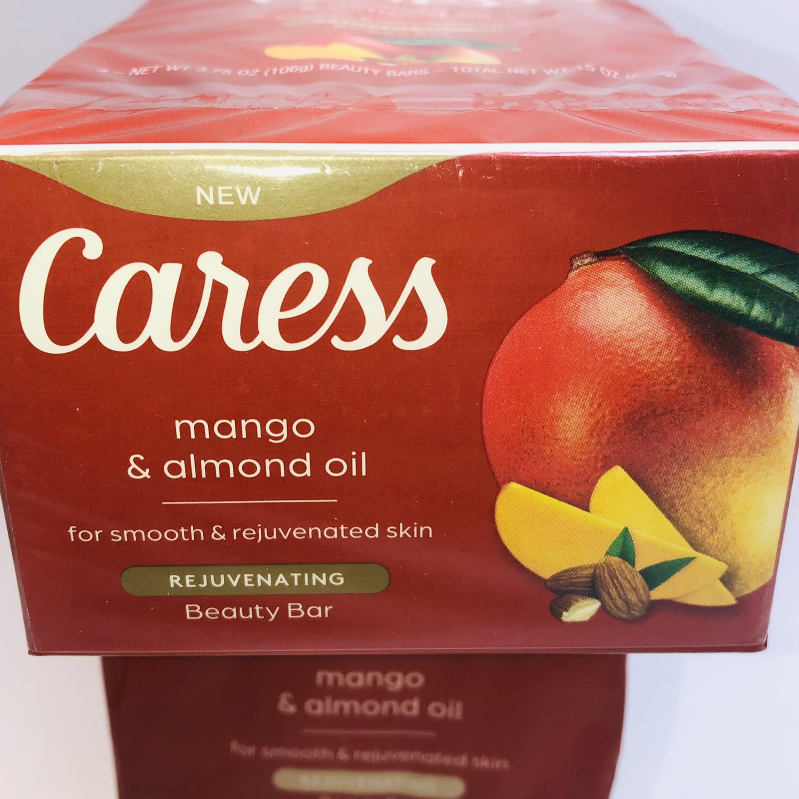 20 Caress Beauty bar soap 20 Bars Mango & Almond Scent Rejuvenating Beauty Bar