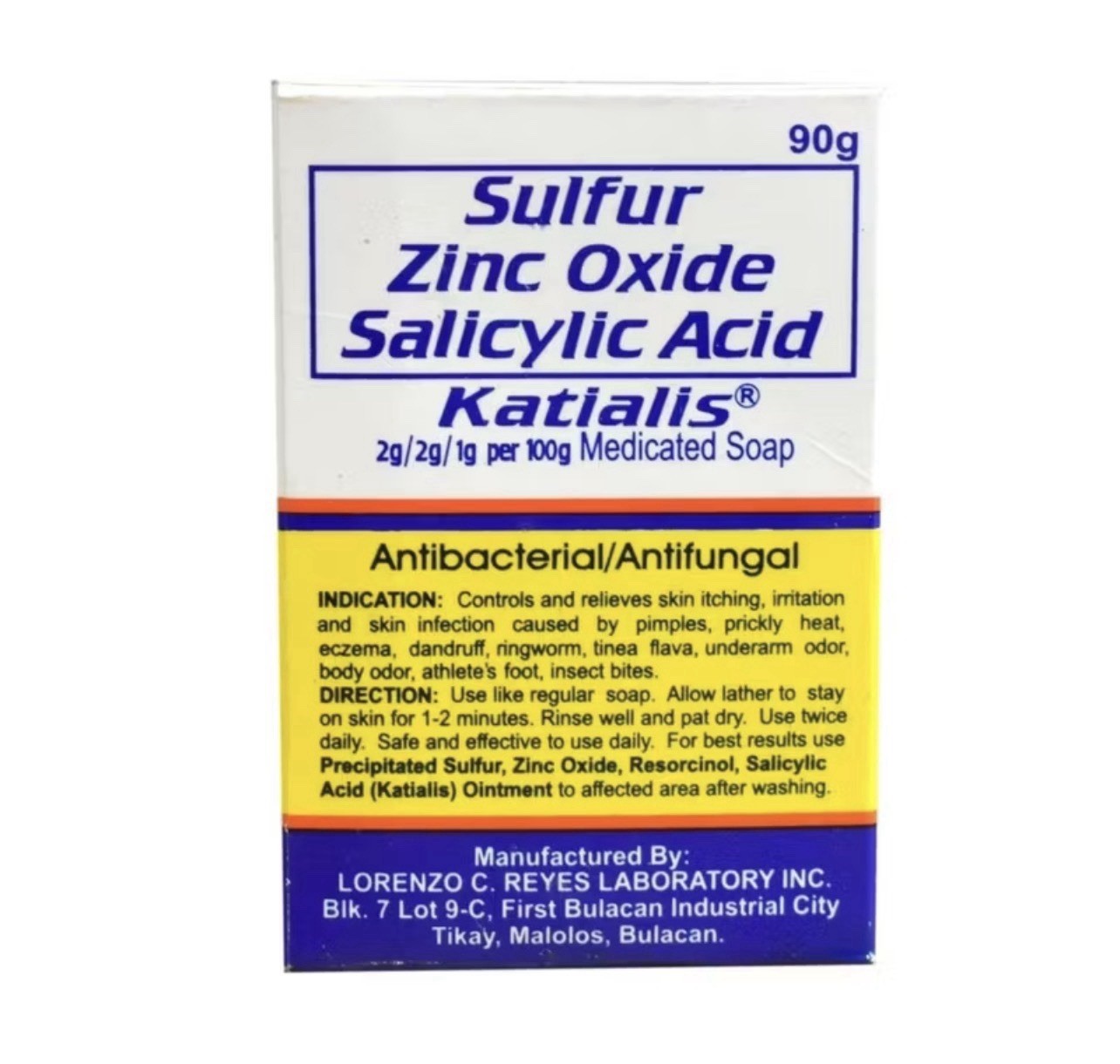 Katialis Medicated Soap Anti-Bacterial/AntiFungal 90 grams