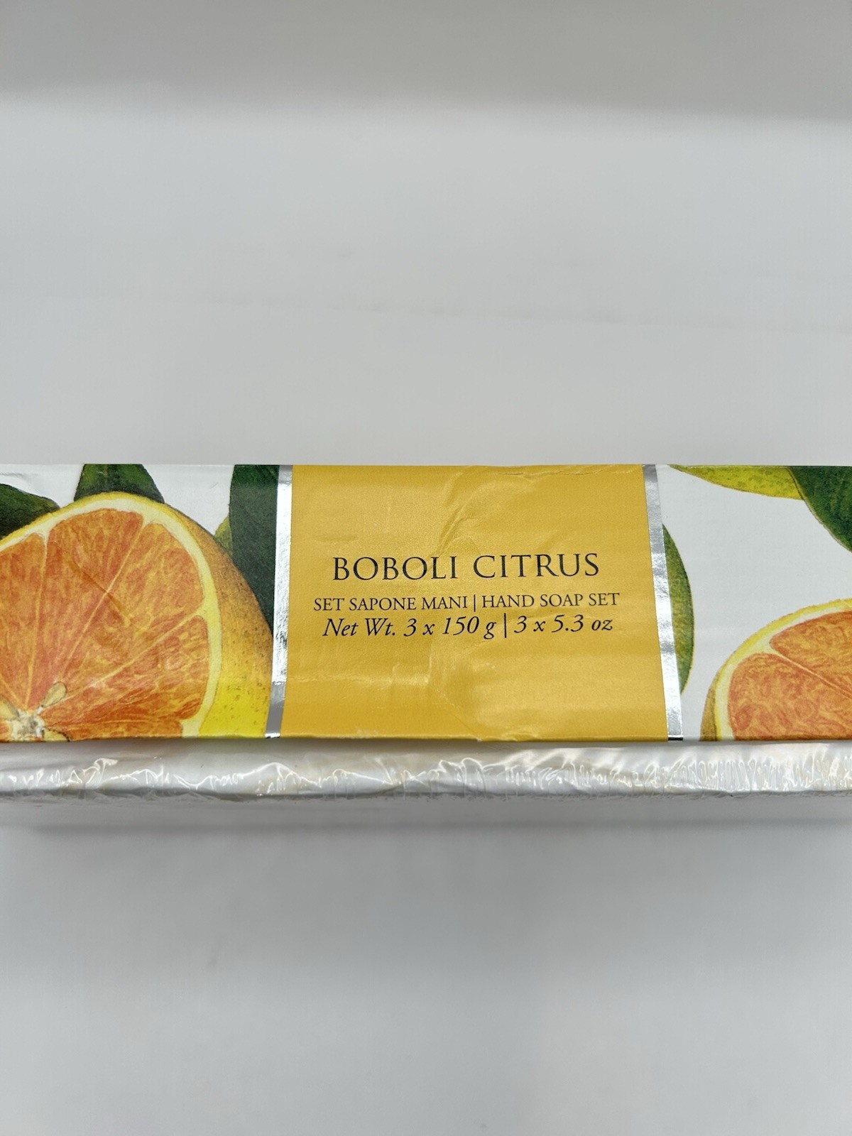 3 Pack La Florentina Luxury Bar Soap Set Agrumi Di Boboli Citrus Made in Italy