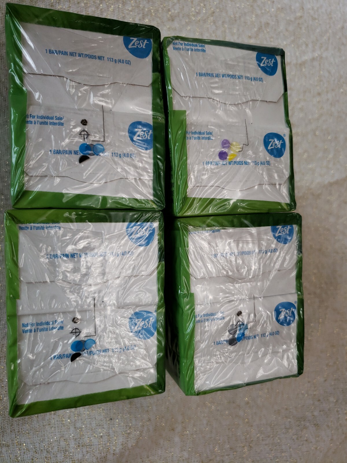 Zest Fresh Aloe Bath Soap 2 Bars 4 oz Each With Aloe Vera 8 Soap bars total
