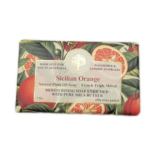 Wavertree & London Soap 200g ( 7 oz ) -Sicilian Orange | Australian Bar Soap