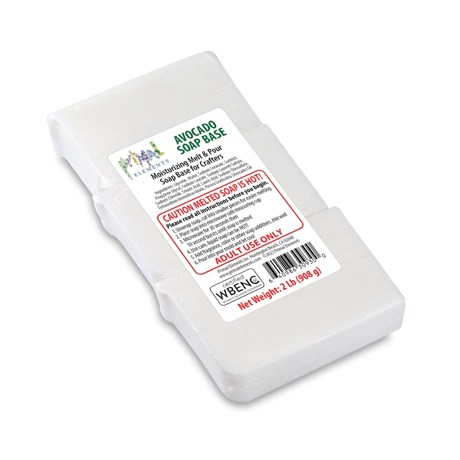 Primal Elements Avocado Soap Base – Moisturizing Melt and Pour Glycerin Soap …