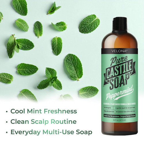 velona Pure Castile Soap – 64 Fl oz | Mild & Gentle | 64 Oz (Pack of 1)