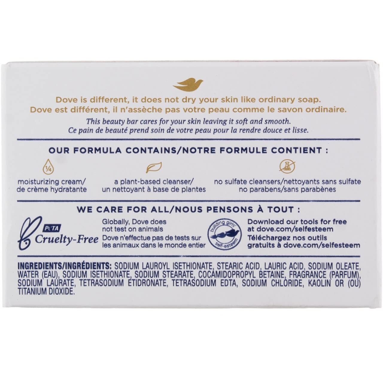 Dove Original White Beauty Bar Soap with Deep Moisture, 3.17 oz, 1 count
