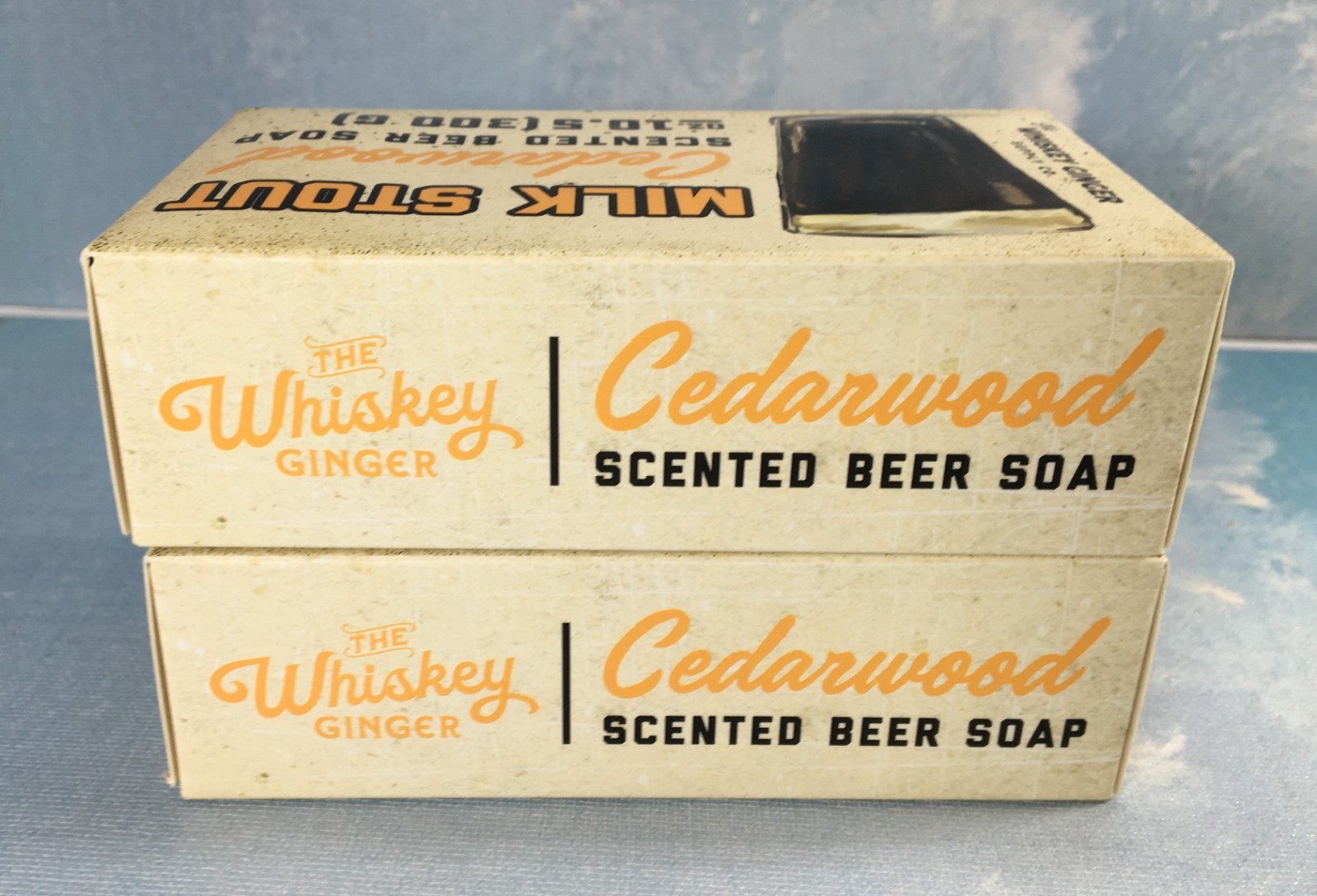 The Whiskey Ginger Co. Cedarwood Beer Soap, 2 Pack, 10.5 oz (300 g) Each