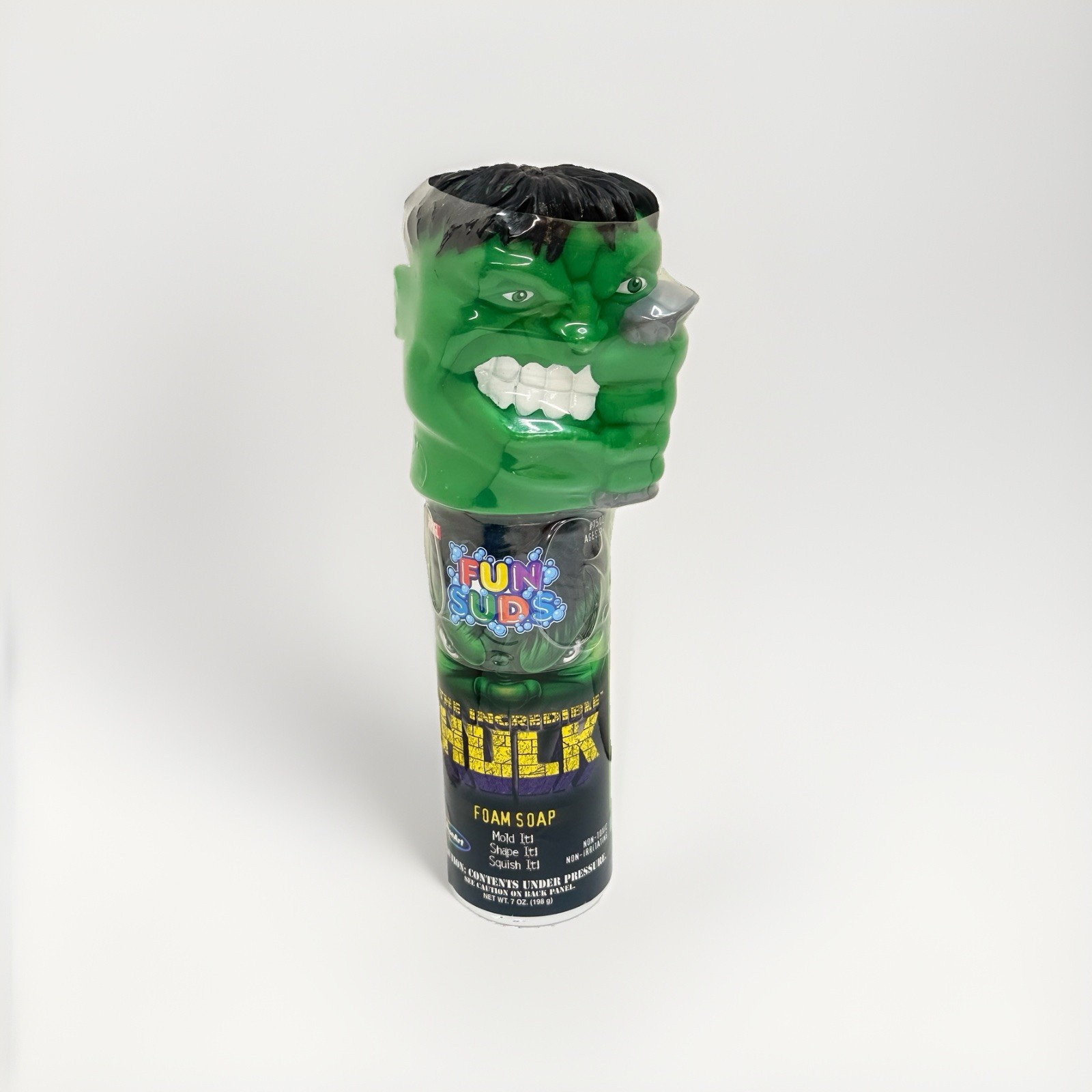 RARE 2003 Marvel Hulk RoseArt Fun Suds Foam Soap 3D Head New Sealed Vintage