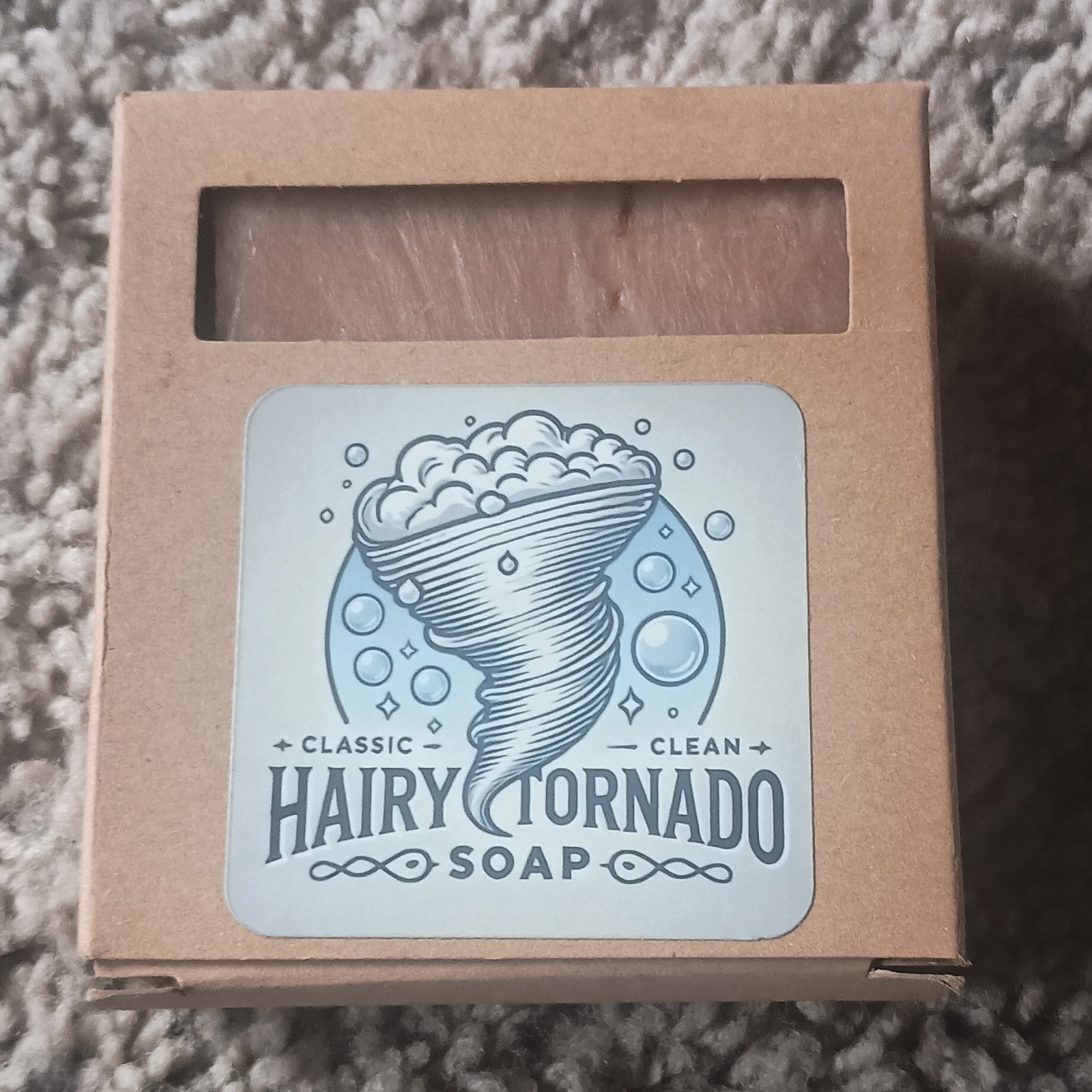 Hairy Tornado Soap Classic Clean Men Vegan Tobacco Flower Body Bar Soap