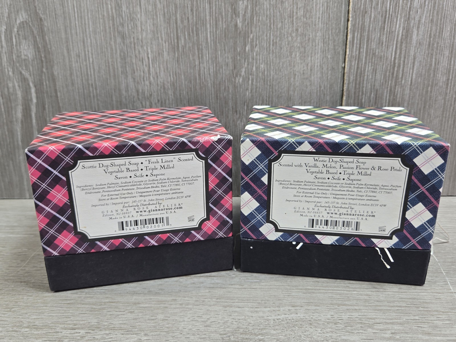 Gianna Rose Atelier Scottie Dog & Westie Dog Shape Scented 5.5-oz. Soap NEW