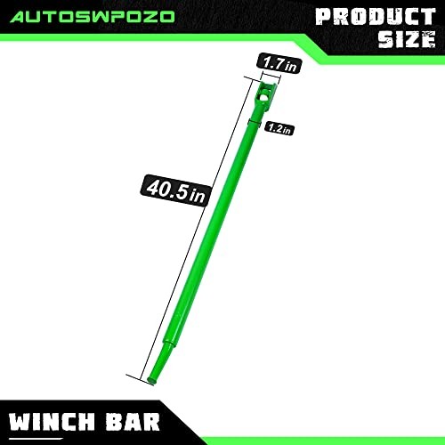 Winch Bar, Combination Winch Bars with Square Head for Flatbed Trailer Green-1P