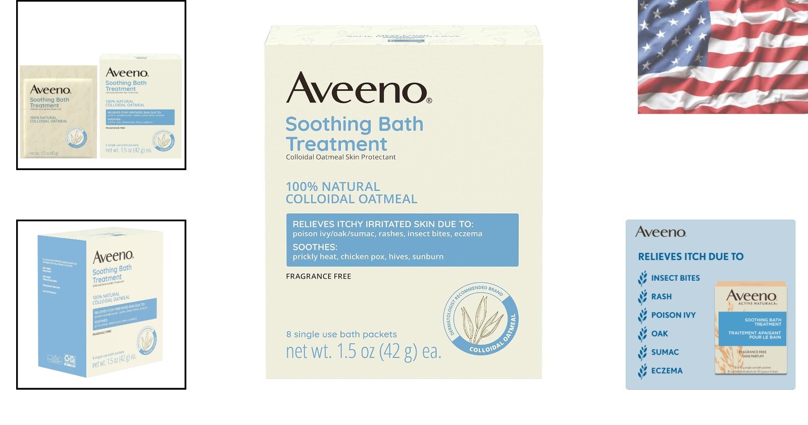 Fragrance-Free Oatmeal Bath Treatment for Soothing Relief – 8 Single-Use Packets