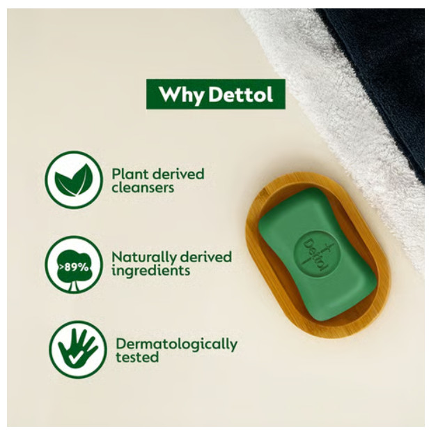 4 x Dettol Neem Bathing Bar Soap 75g | Bath Soap | Free Shipping