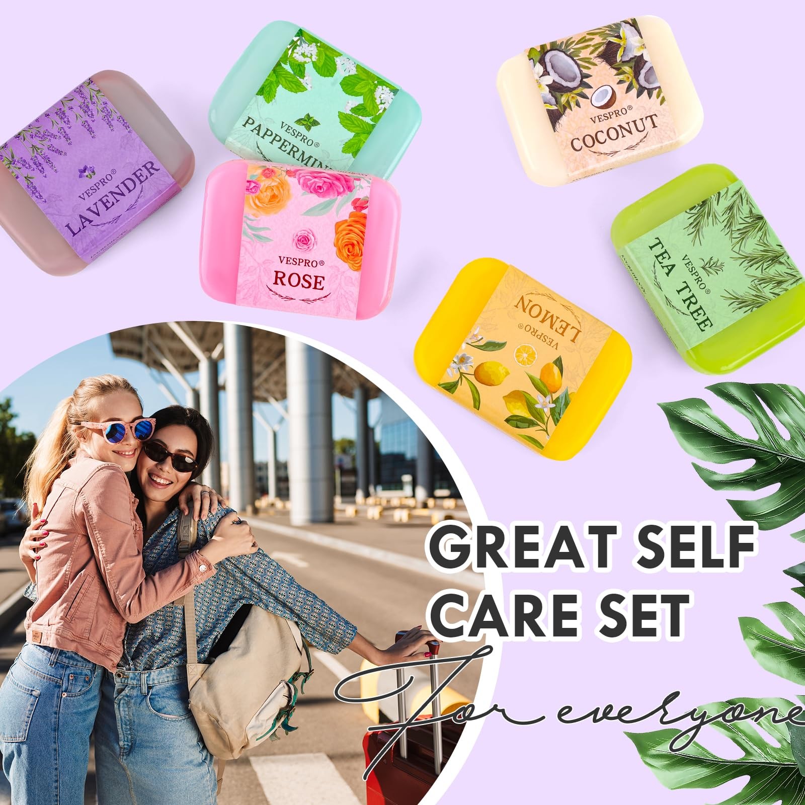 VESPRO 6 Pack Olive Bar Soap Gift Set
