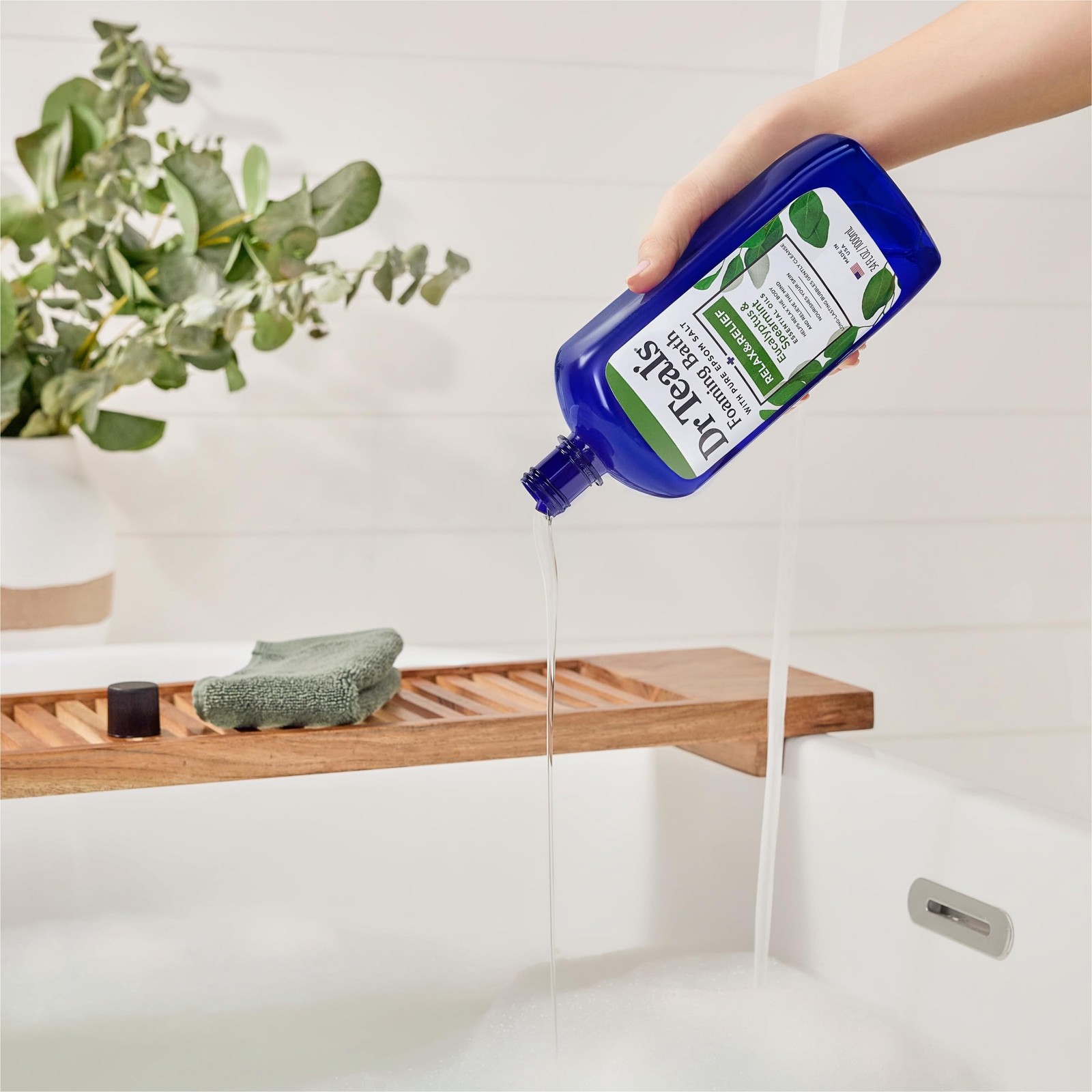 Dr Teal’s Foaming Bath with Pure Epsom Salt, Relax & Relief with Eucalyptus &…