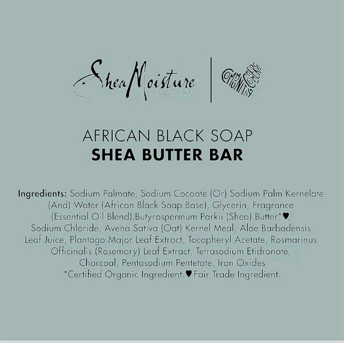 🧼 ⭐ SheaMoisture African Black Soap Bar – 8 oz (2-Pack) | Oats, Aloe & Vitamin