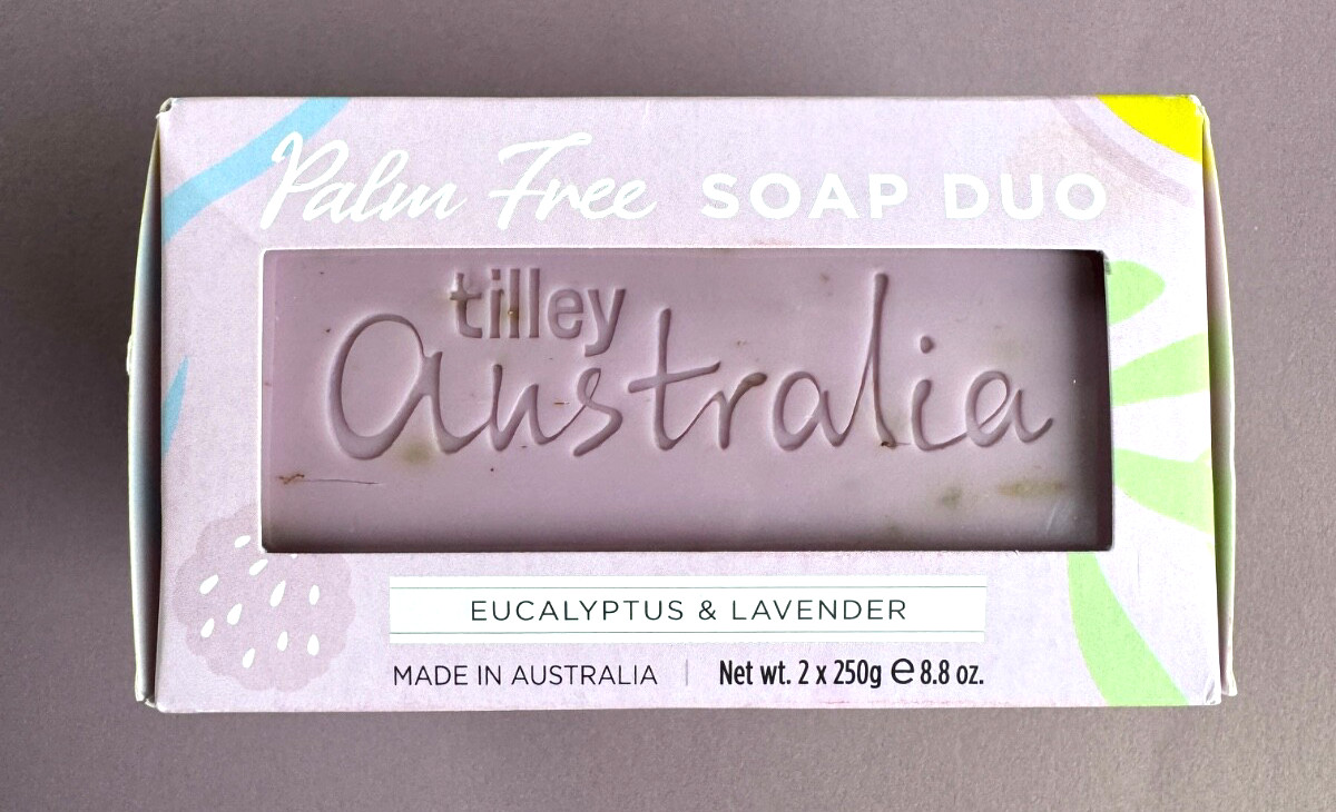 Tilley Australia Palm Free Eucalyptus & Lavender Bar Soap Duo 2 x 250 gm/8.8 oz