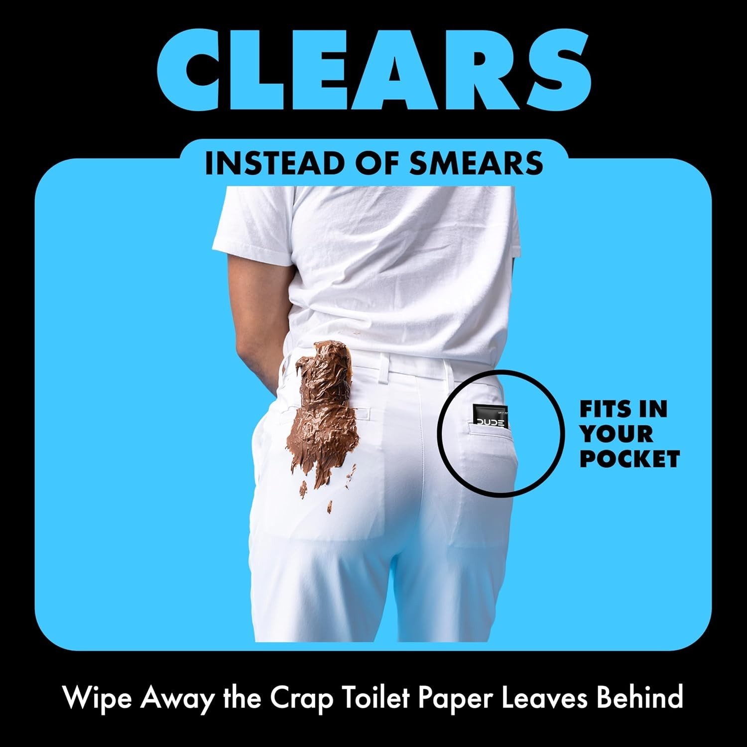 Travel-Friendly Flushable Wipes – 30 Extra-Large, Unscented, Hypoallergenic