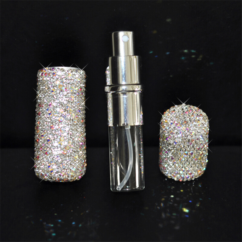 10ML Crystal Diamonds Perfume Atomizer Spray Bottle Refillable Handmade