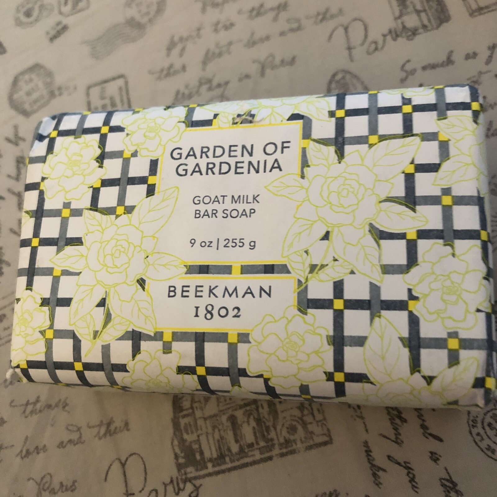 BEEKMAN 1802 Garden Of Gardenia Goat Milk Bar Soap 255g Jumbo Sealed NIB