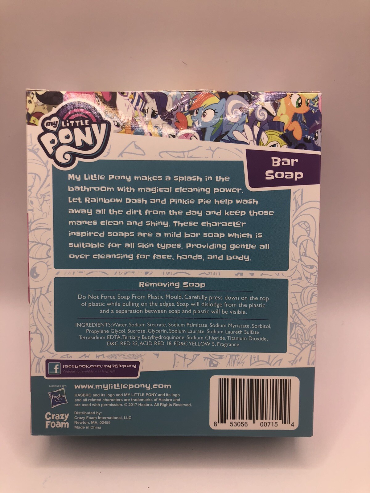 My Little Pony Lot of 2 Scented Bar Soap – Pinkie Pie Strawberry & Rainbow Dash