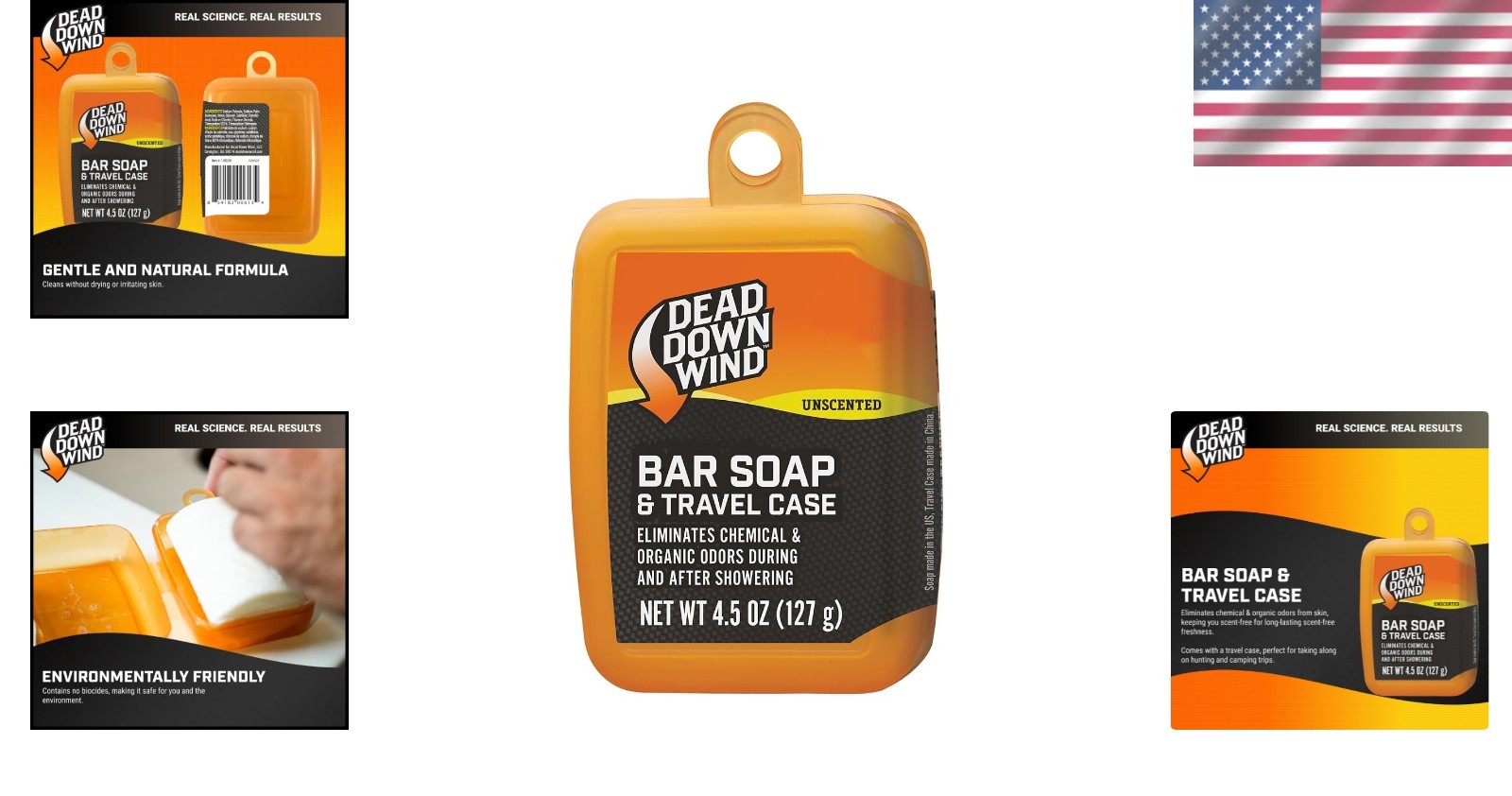 Unscented Biodegradable Bar Soap with Travel Case – Ideal for Outdoor Adventures