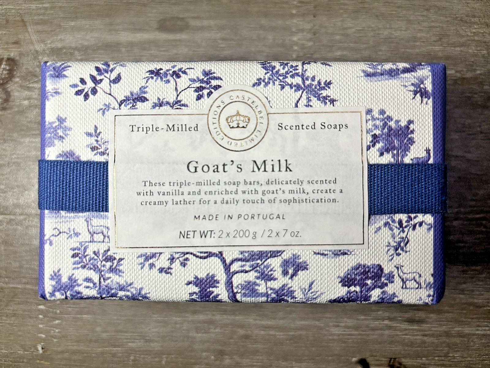 Made in Portugal – 2 Bars – Castelbel Goat’s Milk Bar Soap – Each Bar 7oz (200g)