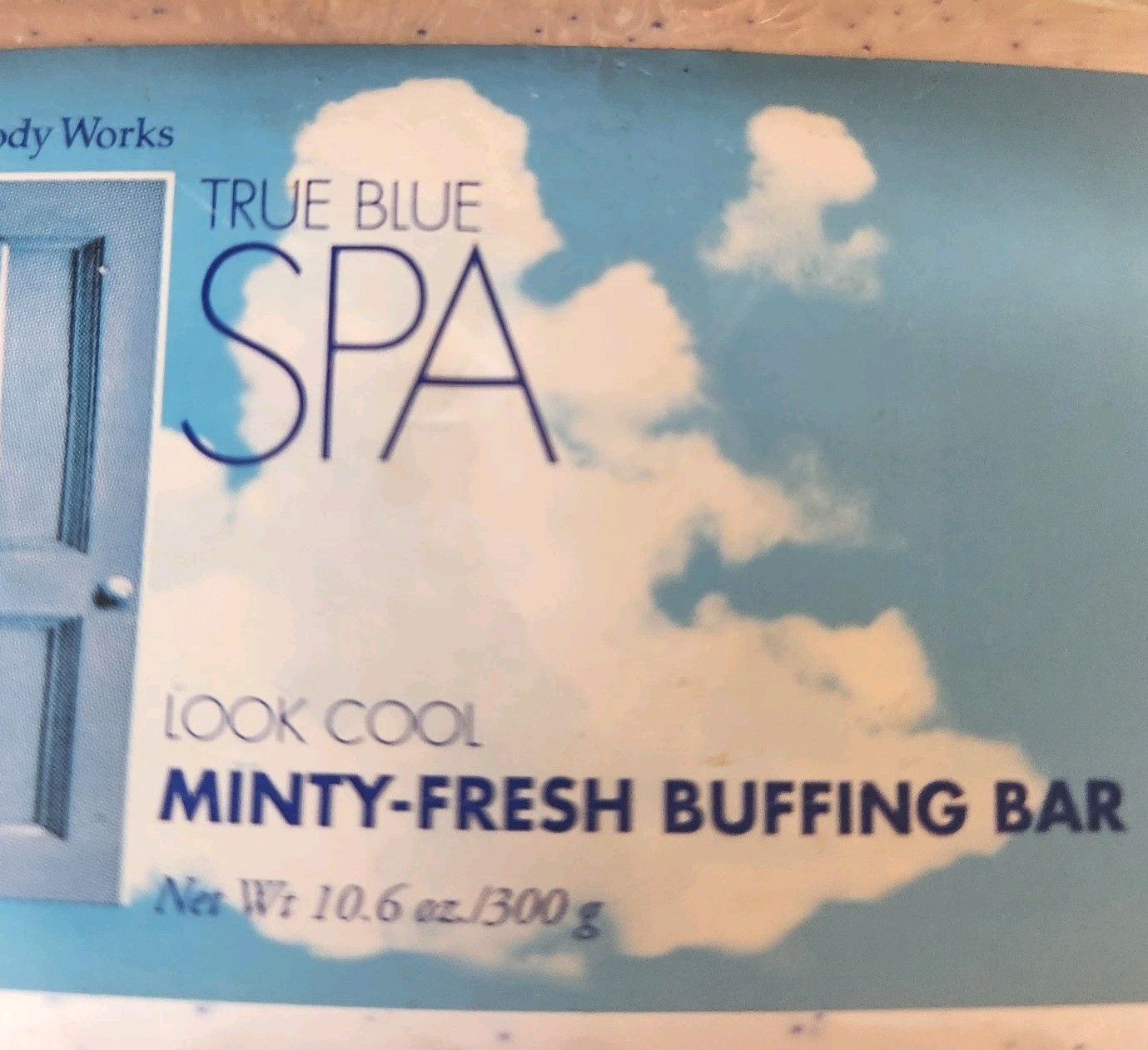 Bath & Body Works True Blue Spa Minty Fresh Buffing Bar 10.6 oz NEW Retired