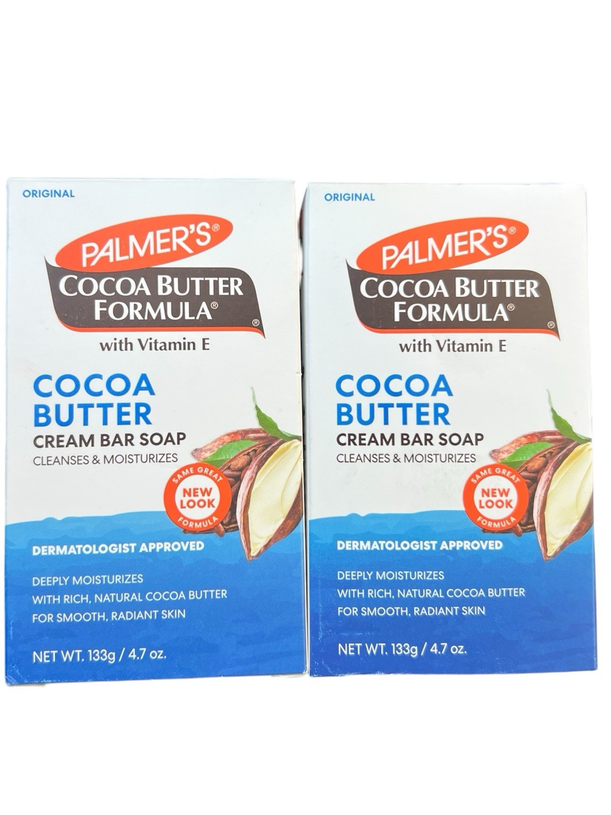2x Palmer’s Cocoa Butter Formula Cream Bar Soap With Vitamins E 4.7 oz