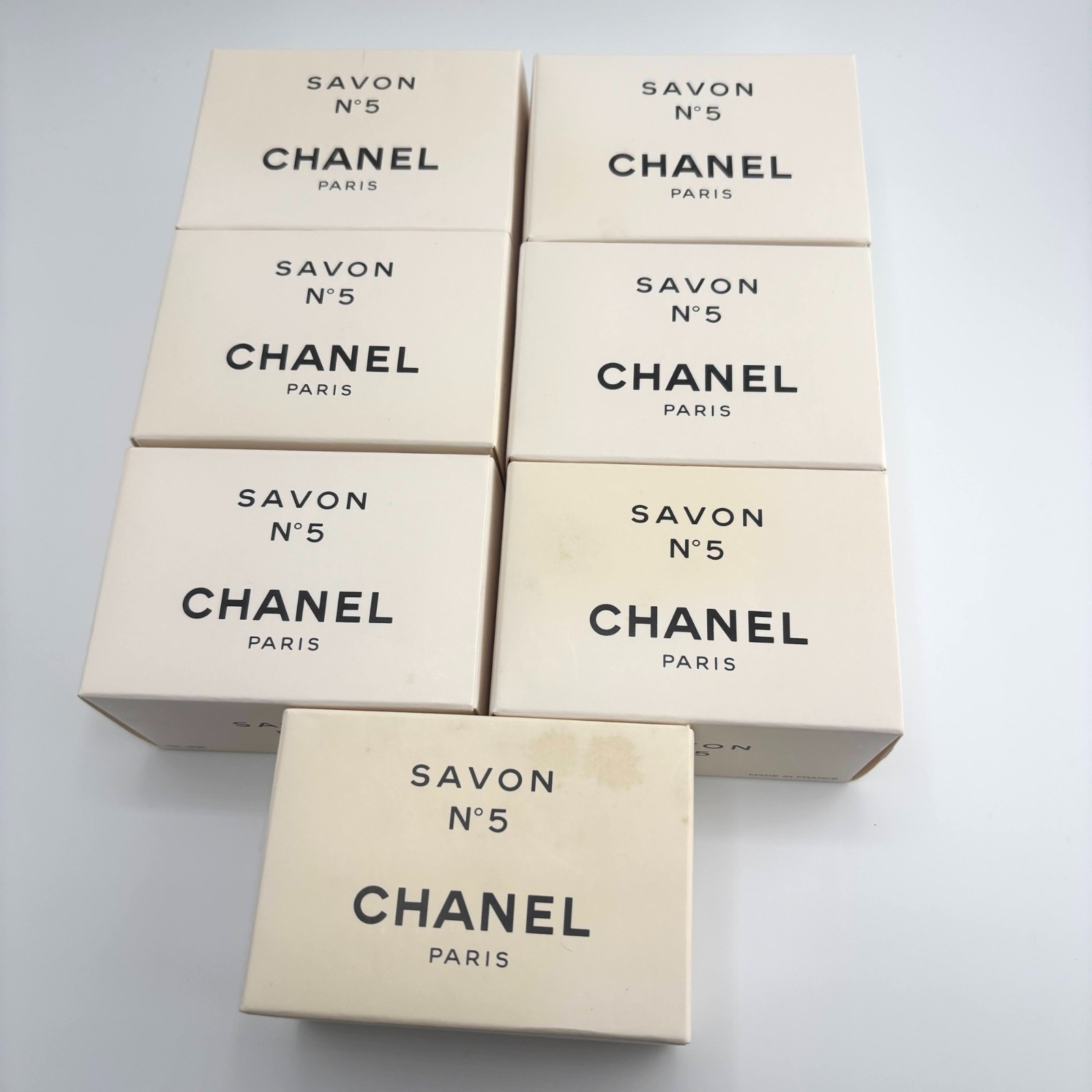 CHANEL No 5 Savon Bath Soap 100g Set of 7 Unused Made in France Authentic