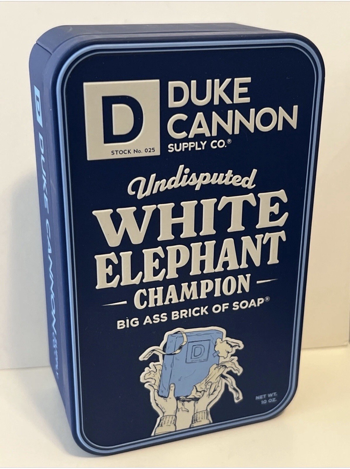 2 Duke Cannon Supply Co Big Ass Bricks Of Soap AND Tins White Elephant Champion