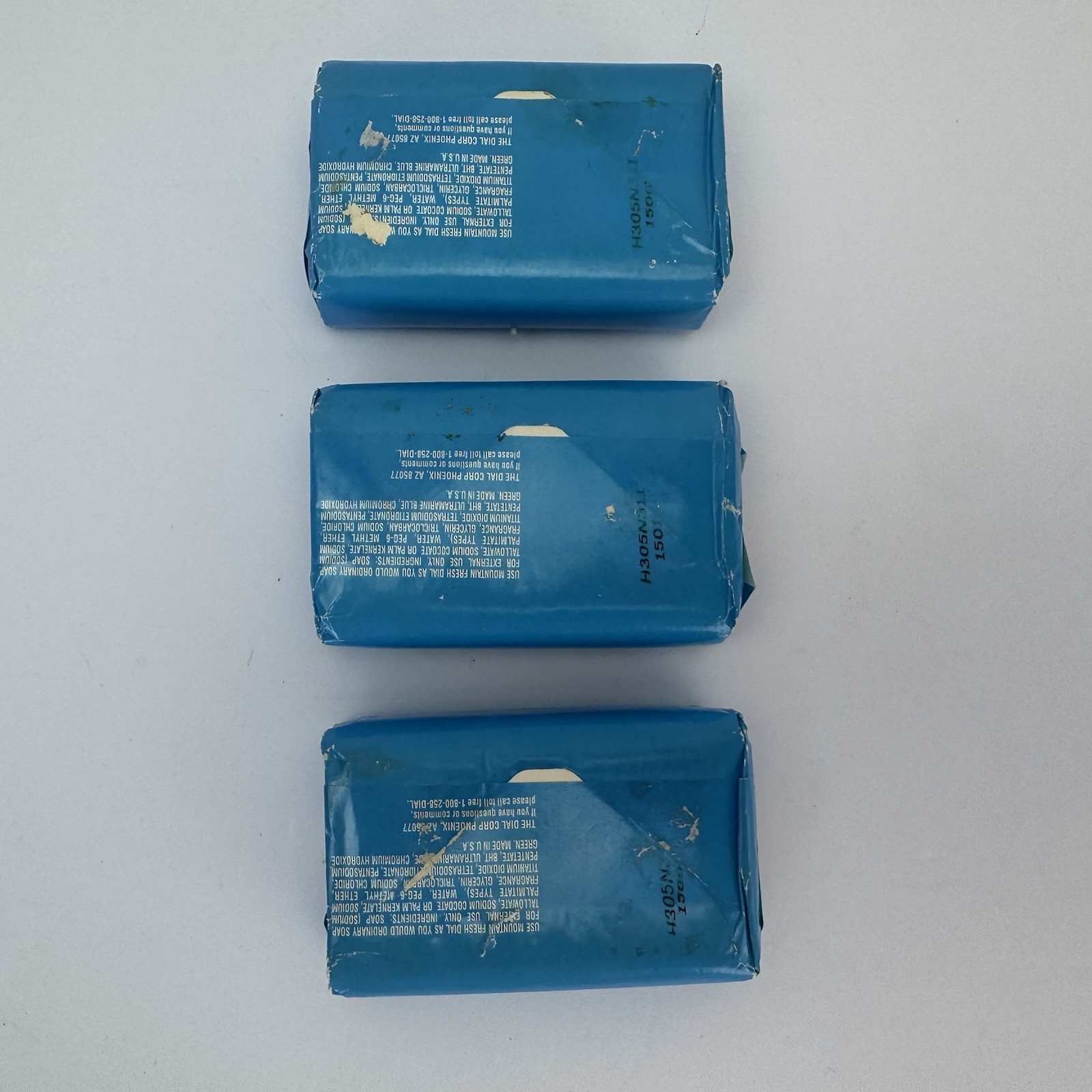 Vtg Lot of 3 Bars DIAL Mountain Fresh Deodorant Soap 4.5 Oz Each Old Stock Prop
